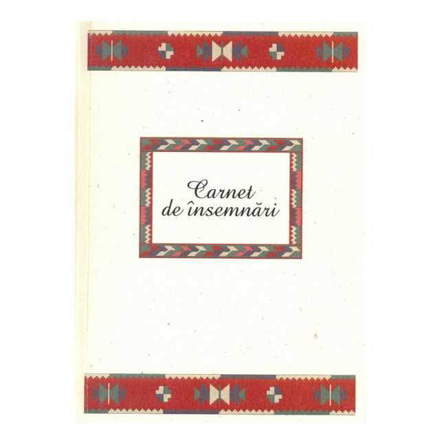 motive-traditionale-Maramures Carnet de însemnări cu motiv tradițional din zona Maramureş, format mare - Image 1