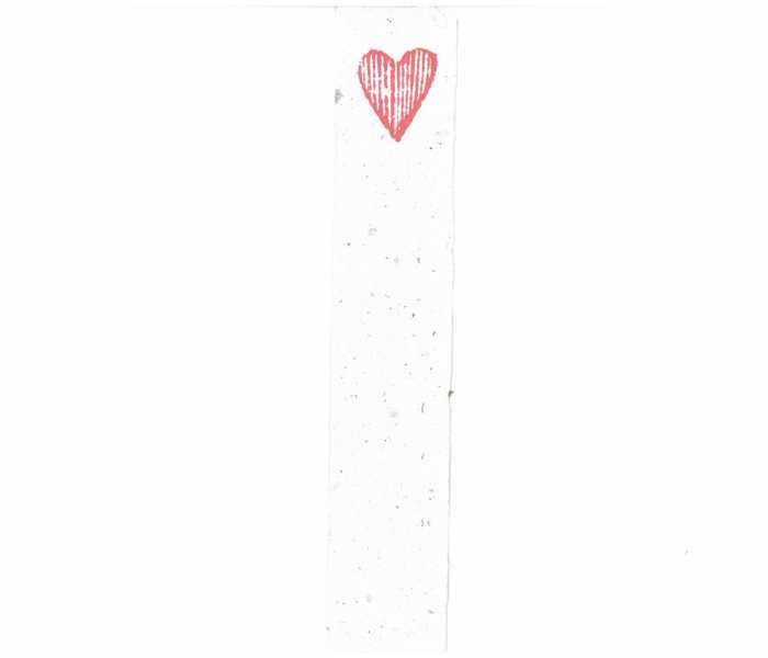 Semn de carte inima rosie Semn de carte - inimă - Image 1