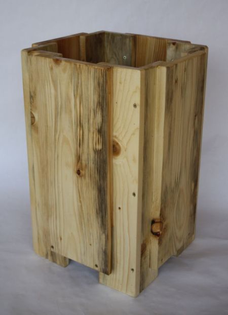 lemn_cos_1 Coș de gunoi exterior - Image 2