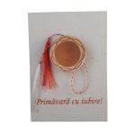 Mini-vas de lut realizat pe roata olarului - mărţişor rotund din lut