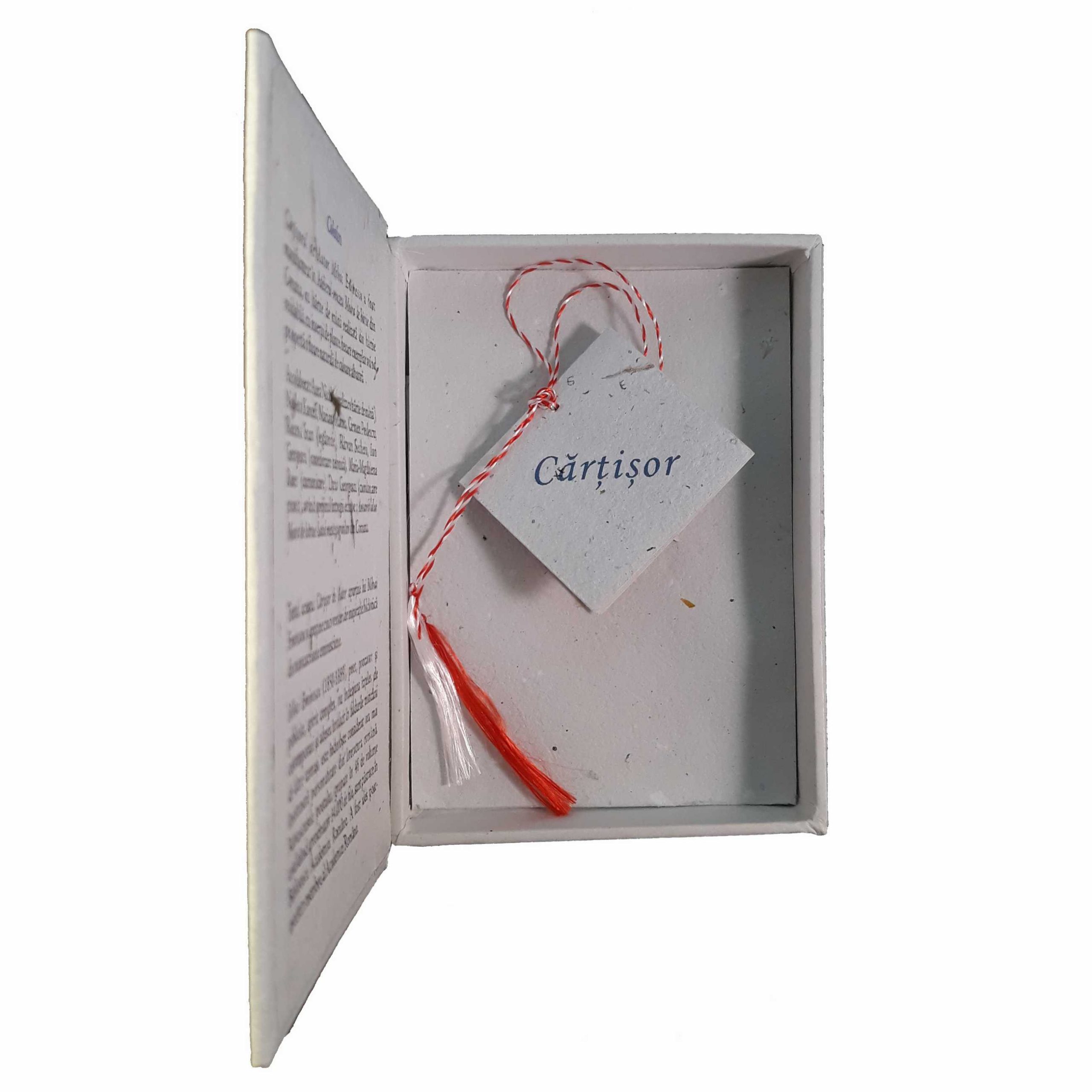 Cartisor de Autor Eminescu cutie deschisa 2600px Cărțișor de Autor – Mihai Eminescu (în formă de carte) - Image 2