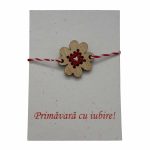Brăţara cu noroc - mărţişor cusut